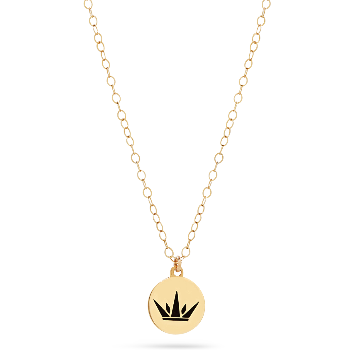 Gold Crown Necklace