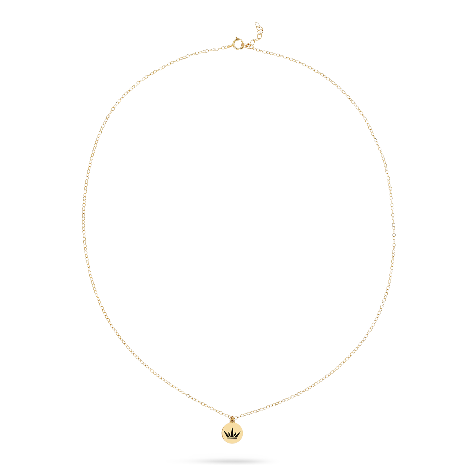 Gold Crown Necklace