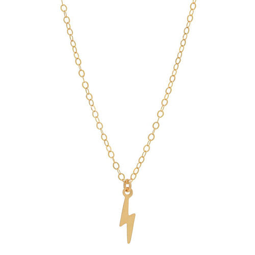 Gold Lightening Bolt Necklace