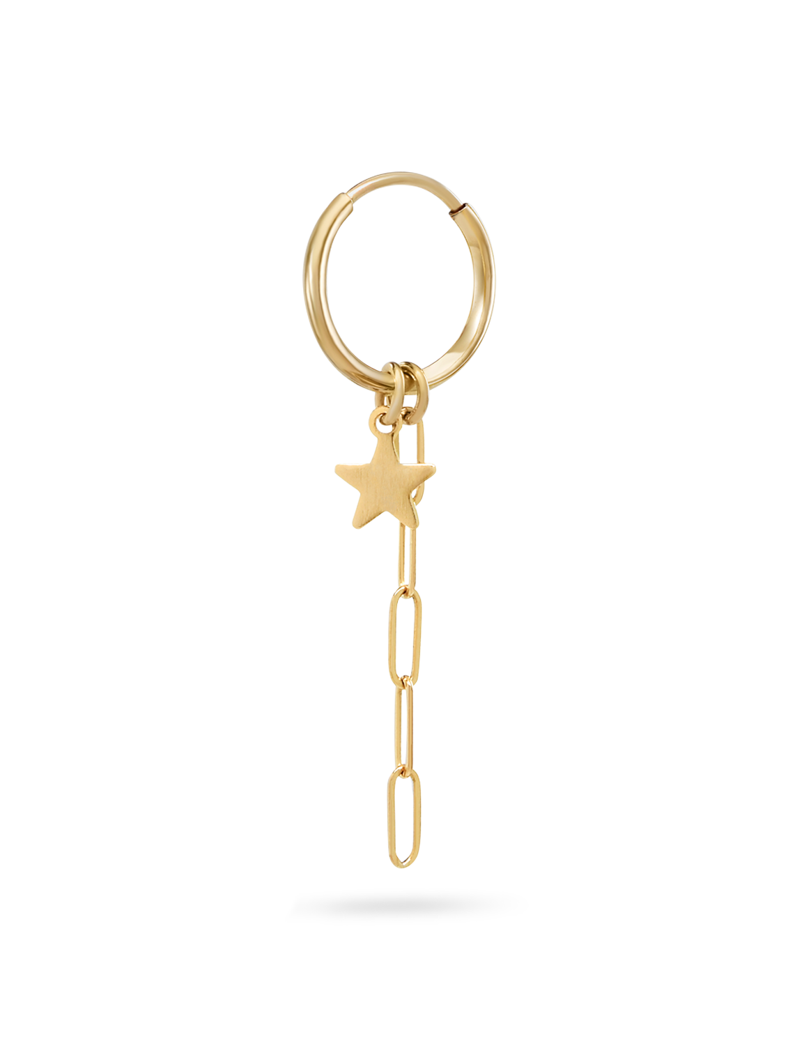 Gold Star Huggie Earring