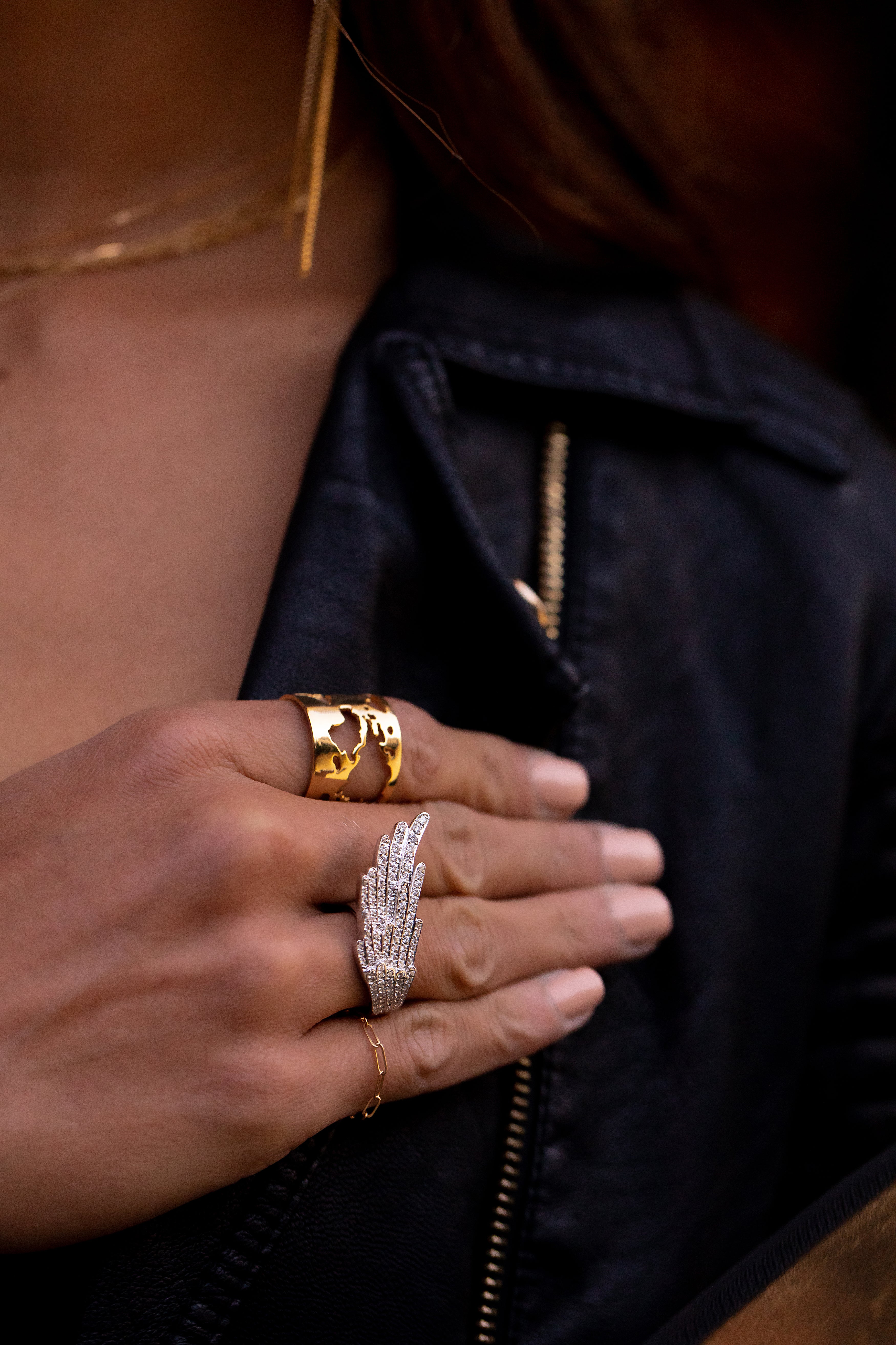Gold Chain Ring